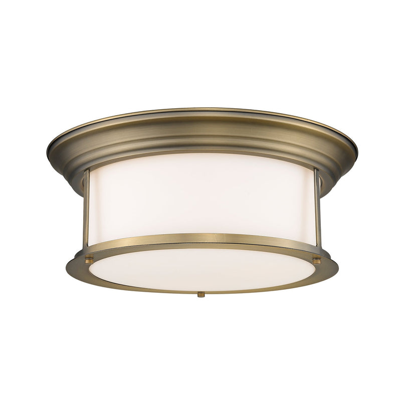 Z-Lite - 2011F16-HBR - Three Light Flush Mount - Sonna - Heritage Brass