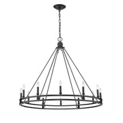Z-Lite - 4005-12MB - 12 Light Chandelier - Dennison - Matte Black