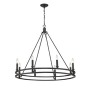 Z-Lite - 4005-8MB - Eight Light Chandelier - Dennison - Matte Black