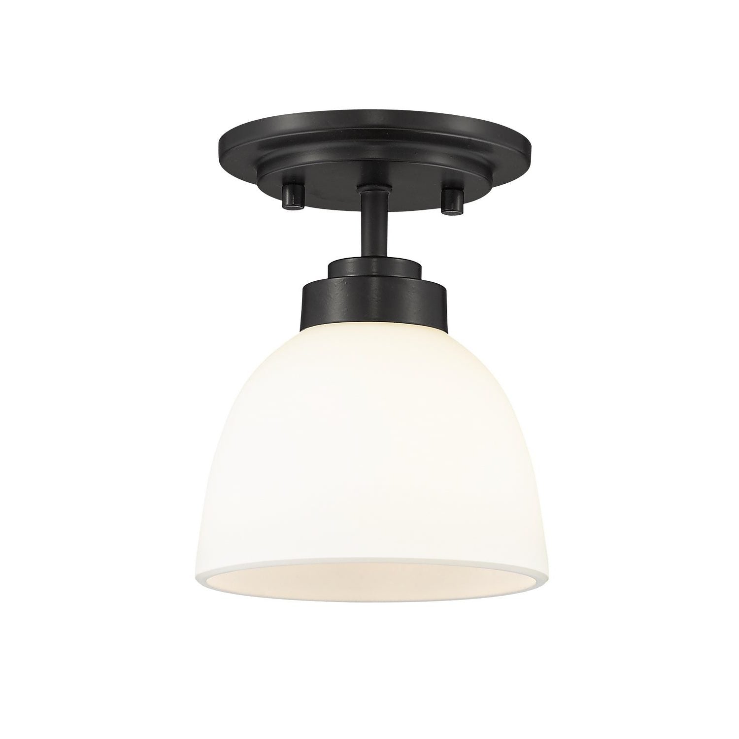 Z-Lite - 443F1-MB - One Light Flush Mount - Ashton - Matte Black