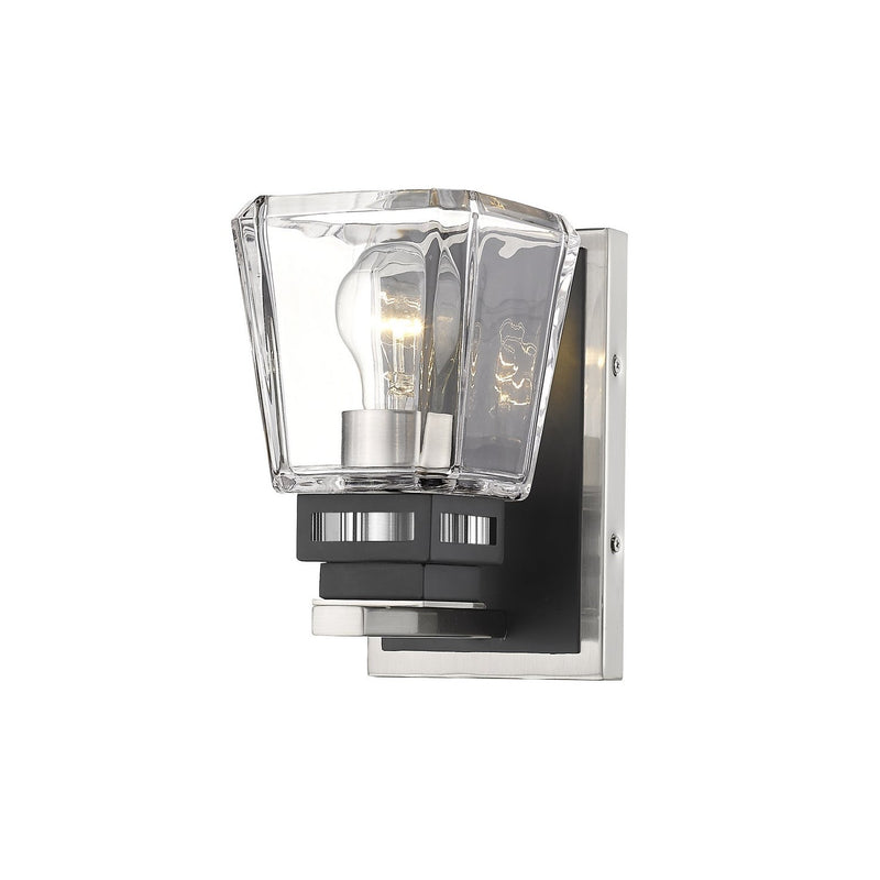 Z-Lite - 474-1S-BN-MB - One Light Wall Sconce - Jackson - Brushed Nickel + Matte Black