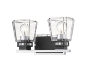 Z-Lite - 474-2V-CH-MB - Two Light Vanity - Jackson - Chrome + Matte Black