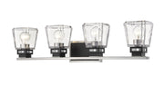 Z-Lite - 474-4V-BN-MB - Four Light Vanity - Jackson - Brushed Nickel + Matte Black