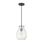 Z-Lite - 476MP-MB-BN - One Light Pendant - Bella - Matte Black + Brushed Nickel