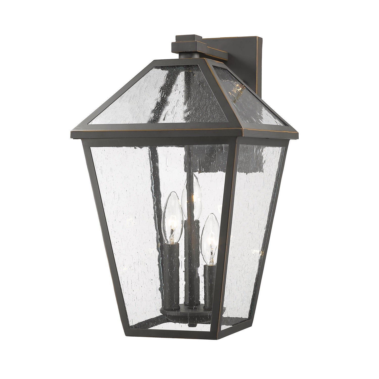 Z-Lite - 579B-ORB - Three Light Outdoor Wall Light - Talbot - Oil Rubbed Bronze