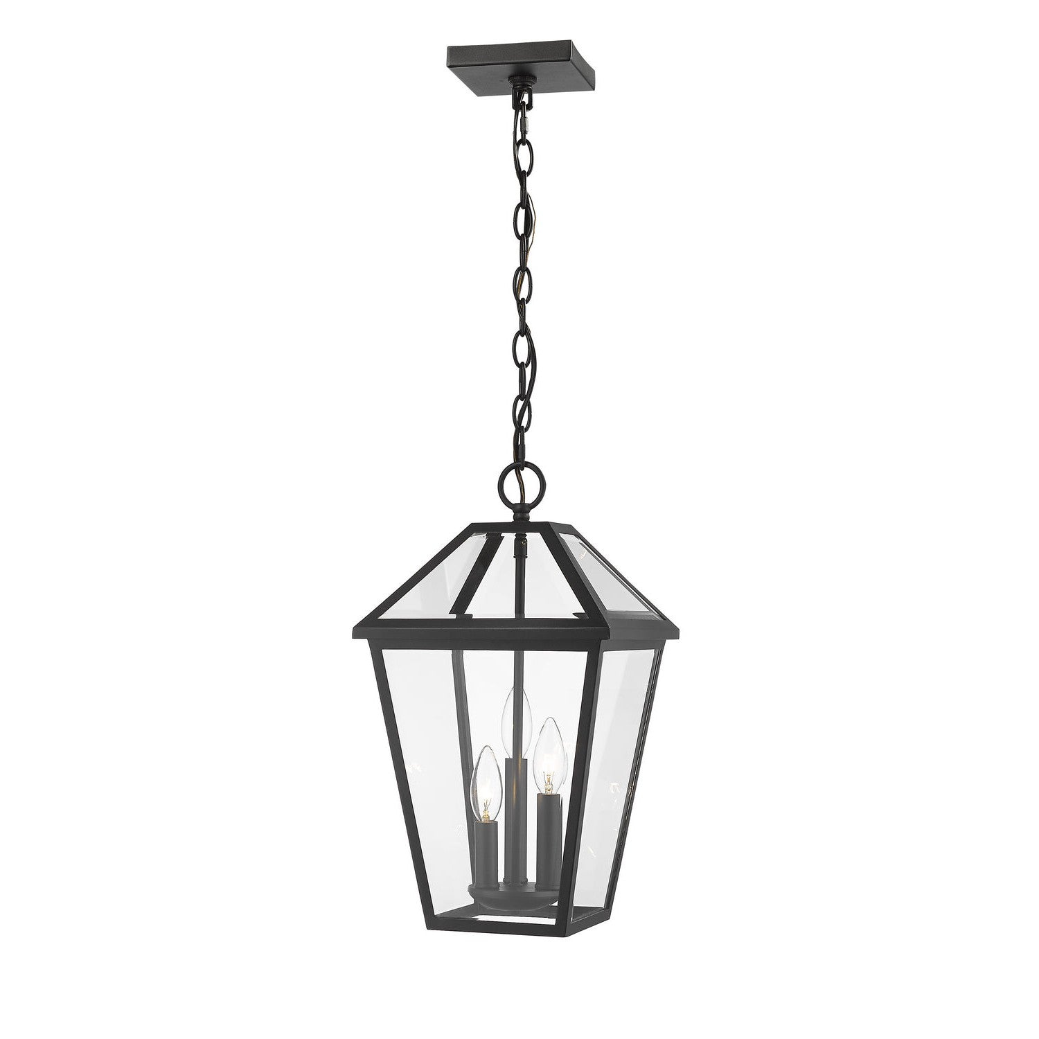 Z-Lite - 579CHB-BK - Three Light Outdoor Chain Mount Ceiling Fixture - Talbot - Black