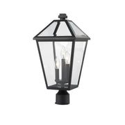 Z-Lite - 579PHBR-BK - Three Light Outdoor Post Mount Fixture - Talbot - Black