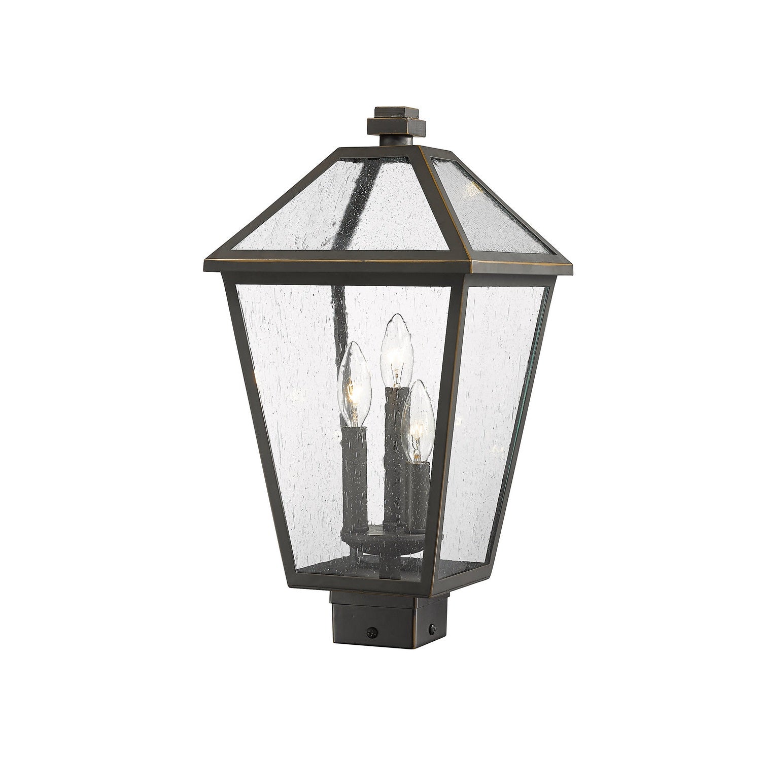 Z-Lite - 579PHBS-ORB - Three Light Outdoor Post Mount Fixture - Talbot - Oil Rubbed Bronze