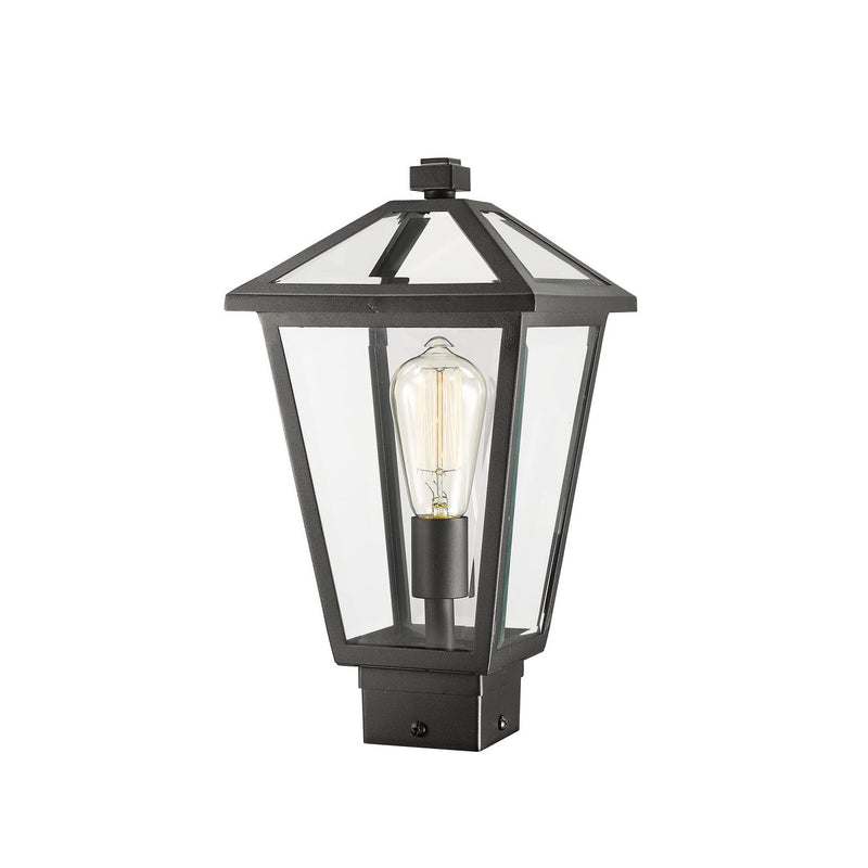 Z-Lite - 579PHMS-BK - One Light Outdoor Post Mount Fixture - Talbot - Black
