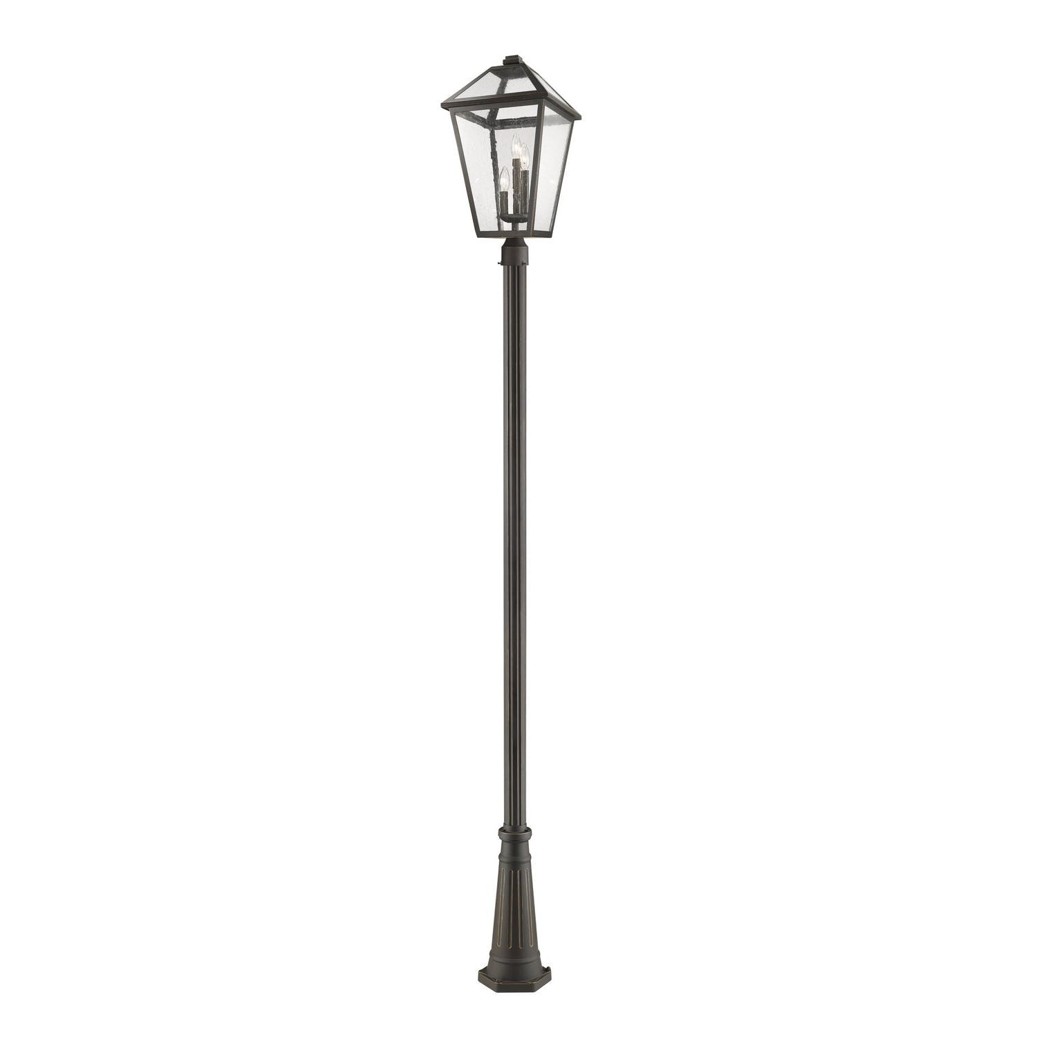 Z-Lite - 579PHXLR-519P-ORB - Three Light Outdoor Post Mounted Fixture - Talbot - Oil Rubbed Bronze