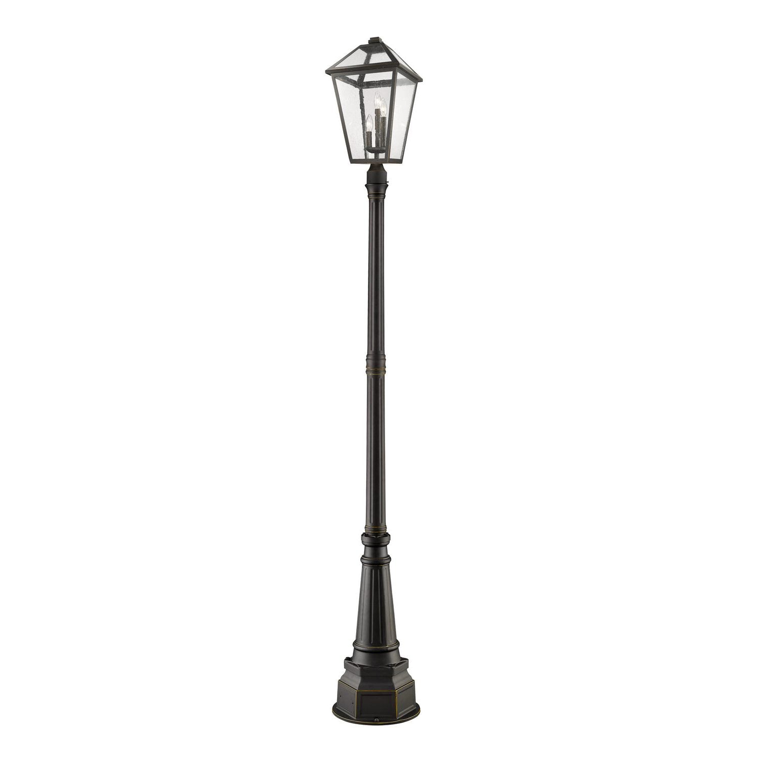 Z-Lite - 579PHXLR-564P-ORB - Three Light Outdoor Post Mounted Fixture - Talbot - Oil Rubbed Bronze