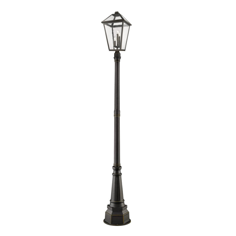 Z-Lite - 579PHXLR-564P-ORB - Three Light Outdoor Post Mounted Fixture - Talbot - Oil Rubbed Bronze