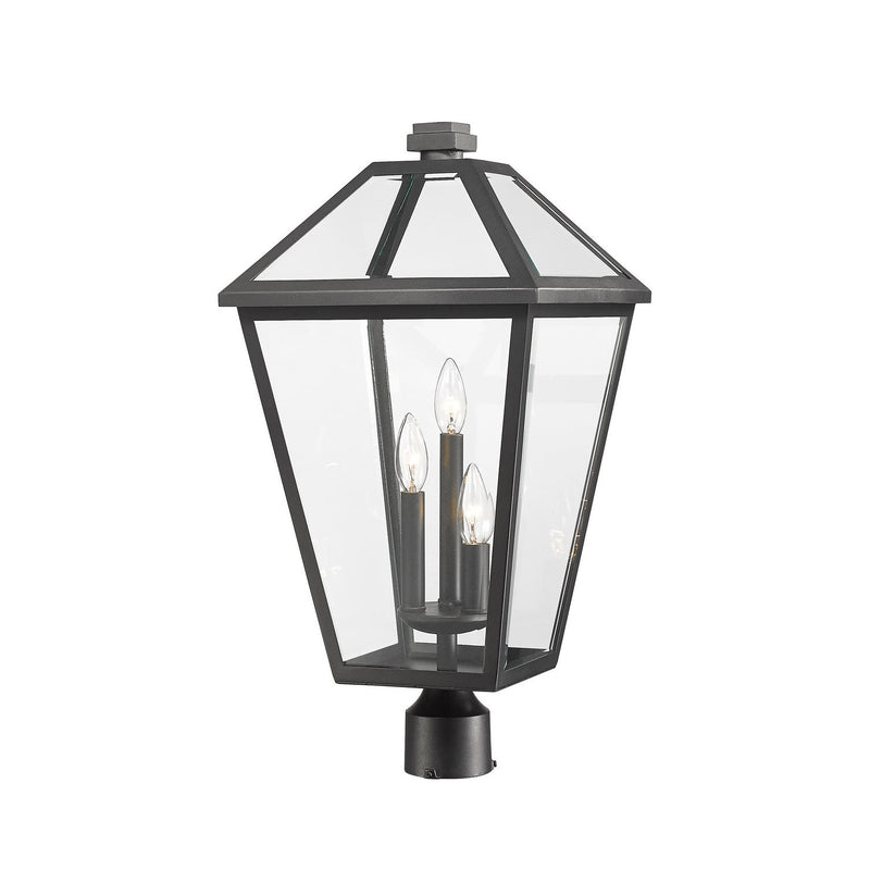 Z-Lite - 579PHXLR-BK - Three Light Outdoor Post Mount Fixture - Talbot - Black
