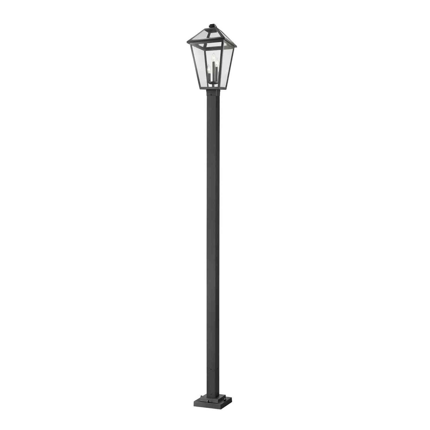 Z-Lite - 579PHXLS-536P-BK - Three Light Outdoor Post Mounted Fixture - Talbot - Black