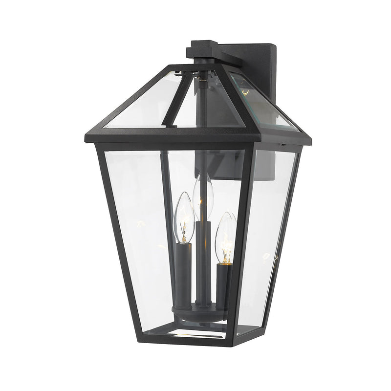Z-Lite - 579XL-BK - Three Light Outdoor Wall Light - Talbot - Black