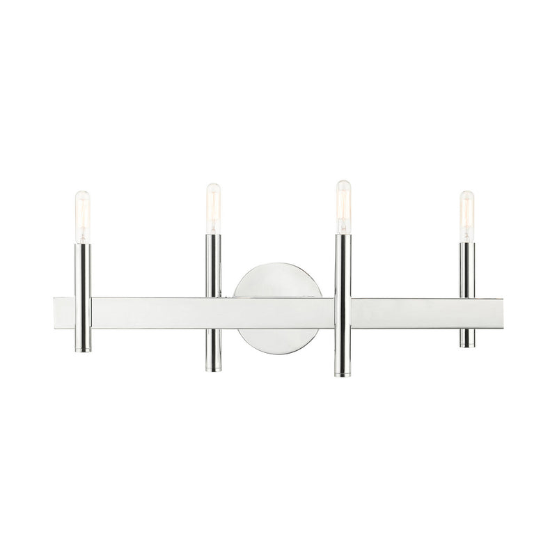 Livex Lighting - 15584-05 - Four Light Vanity - Denmark - Polished Chrome