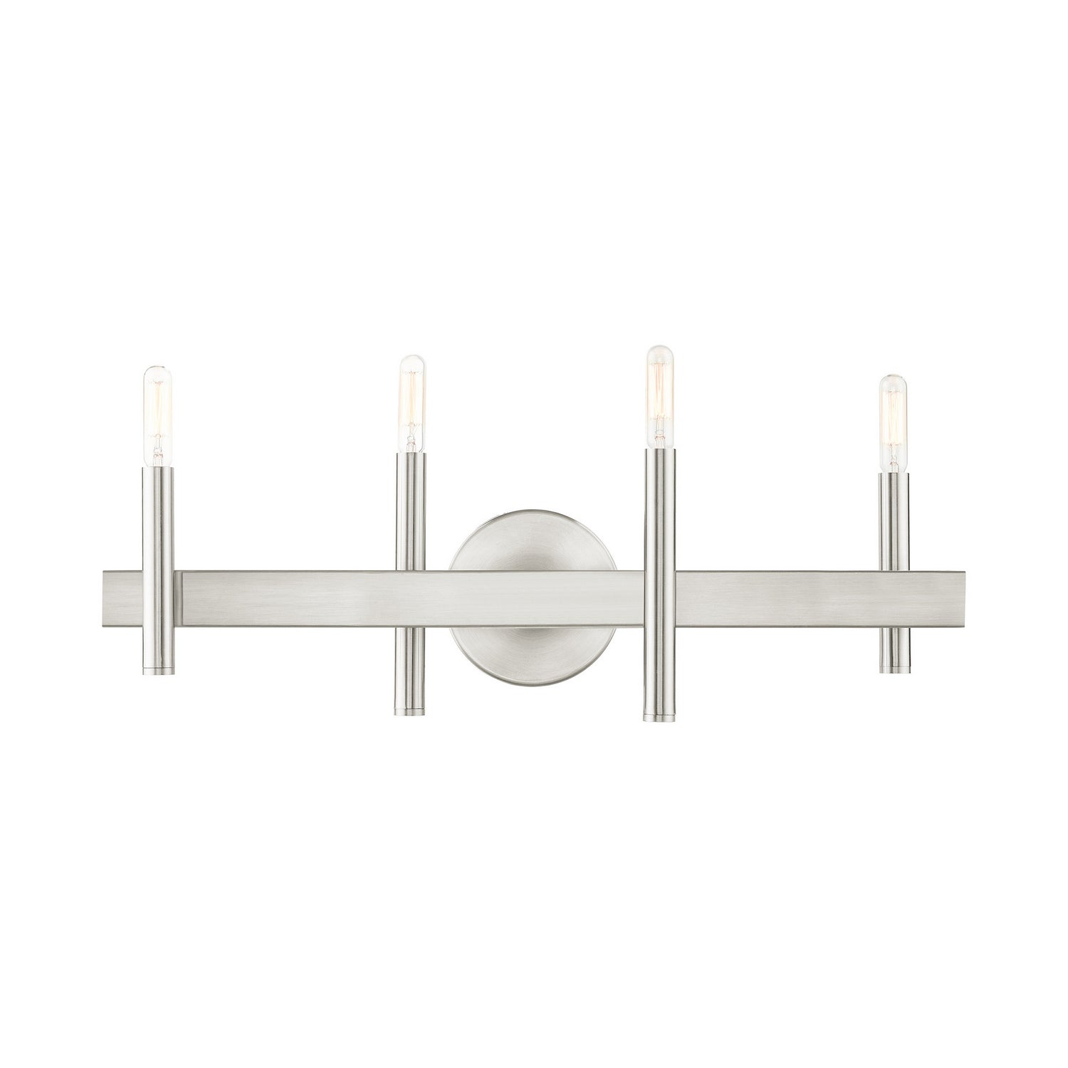 Livex Lighting - 15584-91 - Four Light Vanity - Denmark - Brushed Nickel