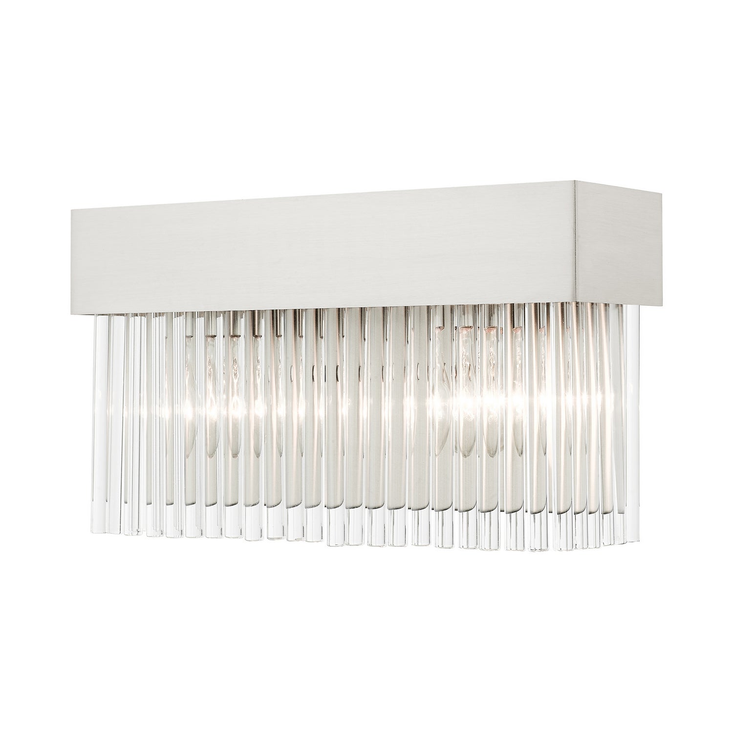 Livex Lighting - 15712-91 - Two Light Wall Sconce - Norwich - Brushed Nickel