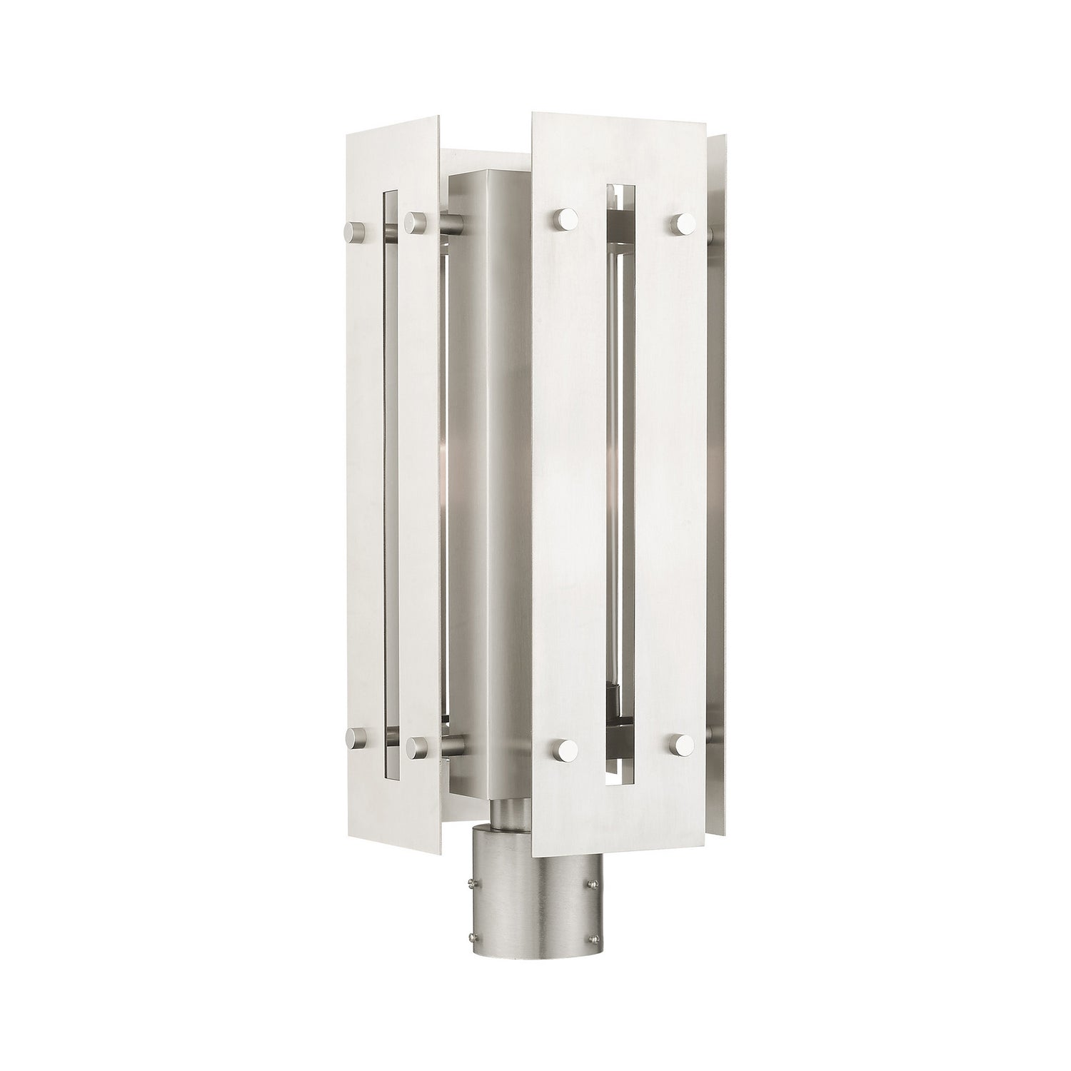 Livex Lighting - 21776-91 - One Light Outdoor Post Top Lantern - Utrecht - Brushed Nickel