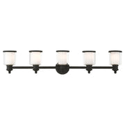 Livex Lighting - 40215-04 - Five Light Vanity - Middlebush - Black