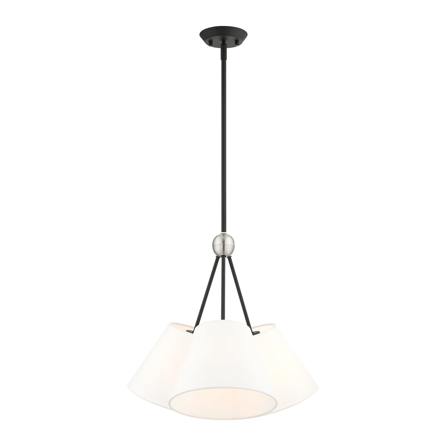 Livex Lighting - 40563-04 - Three Light Chandelier - Prato - Black