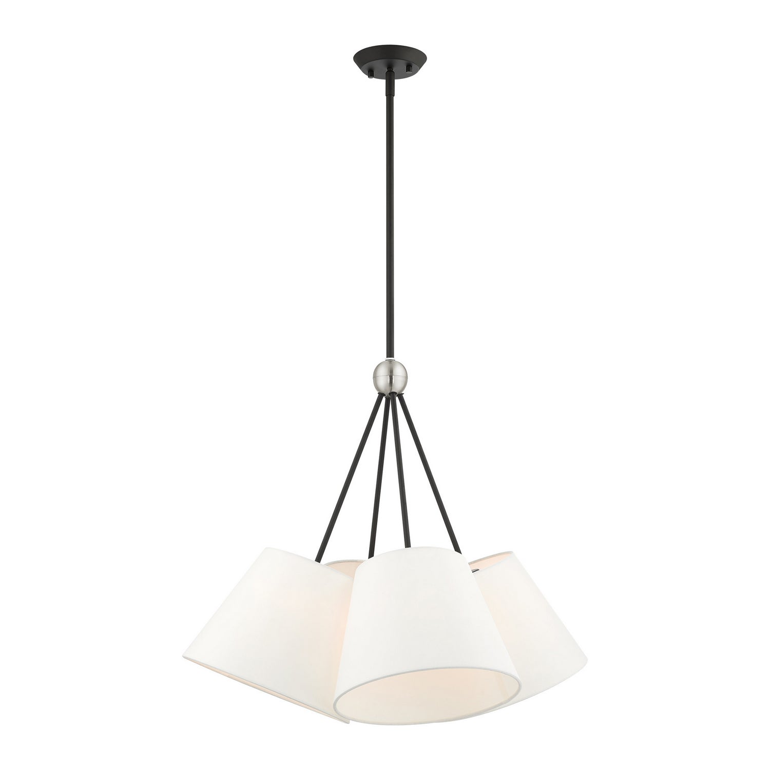 Livex Lighting - 40564-04 - Four Light Chandelier - Prato - Black