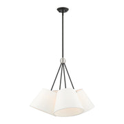 Livex Lighting - 40564-04 - Four Light Chandelier - Prato - Black