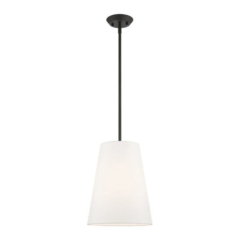 Livex Lighting - 40567-04 - One Light Pendant - Prato - Black