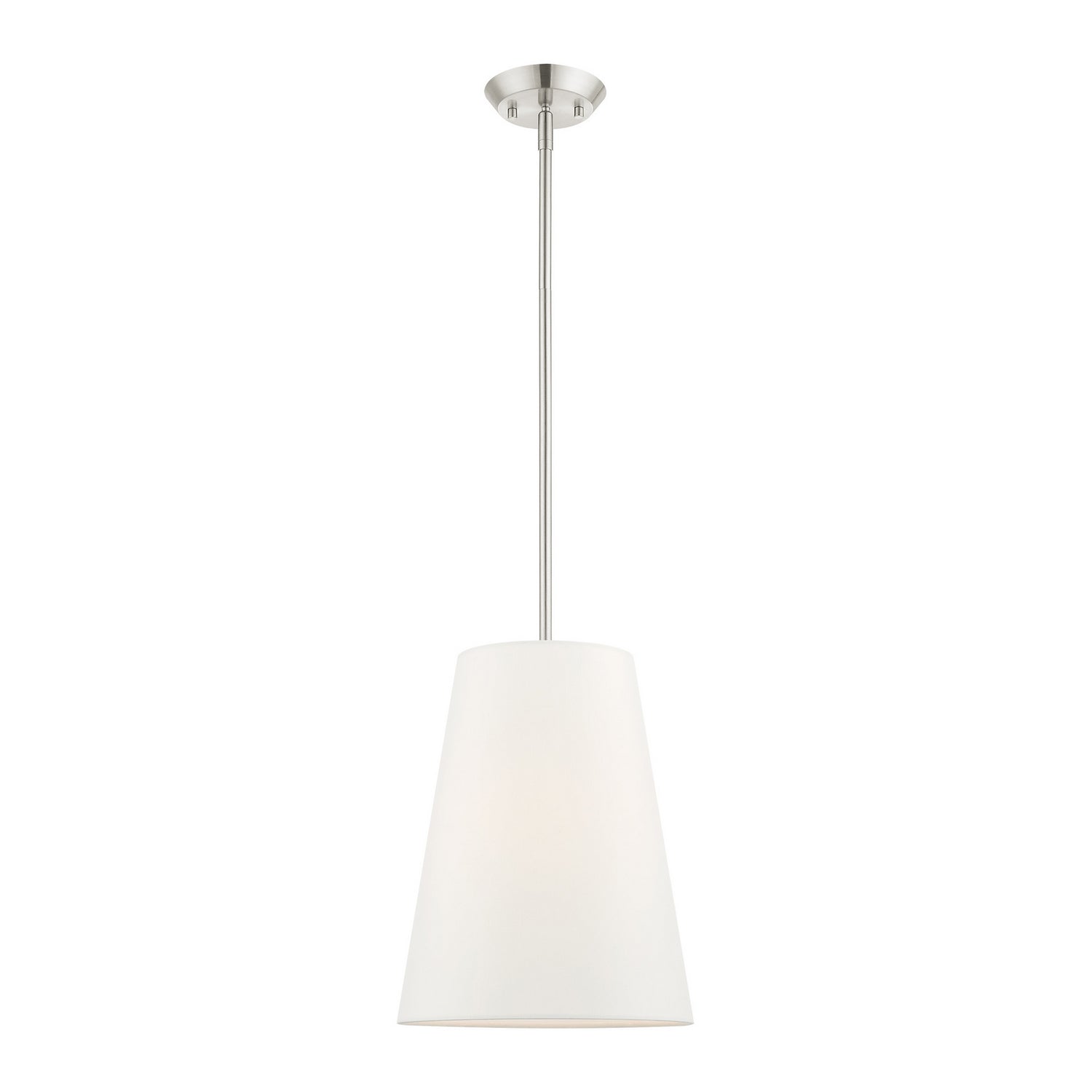 Livex Lighting - 40567-91 - One Light Pendant - Prato - Brushed Nickel