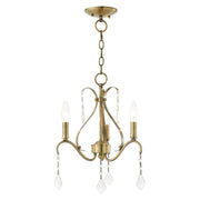 Livex Lighting - 40843-01 - Three Light Chandelier - Caterina - Antique Brass