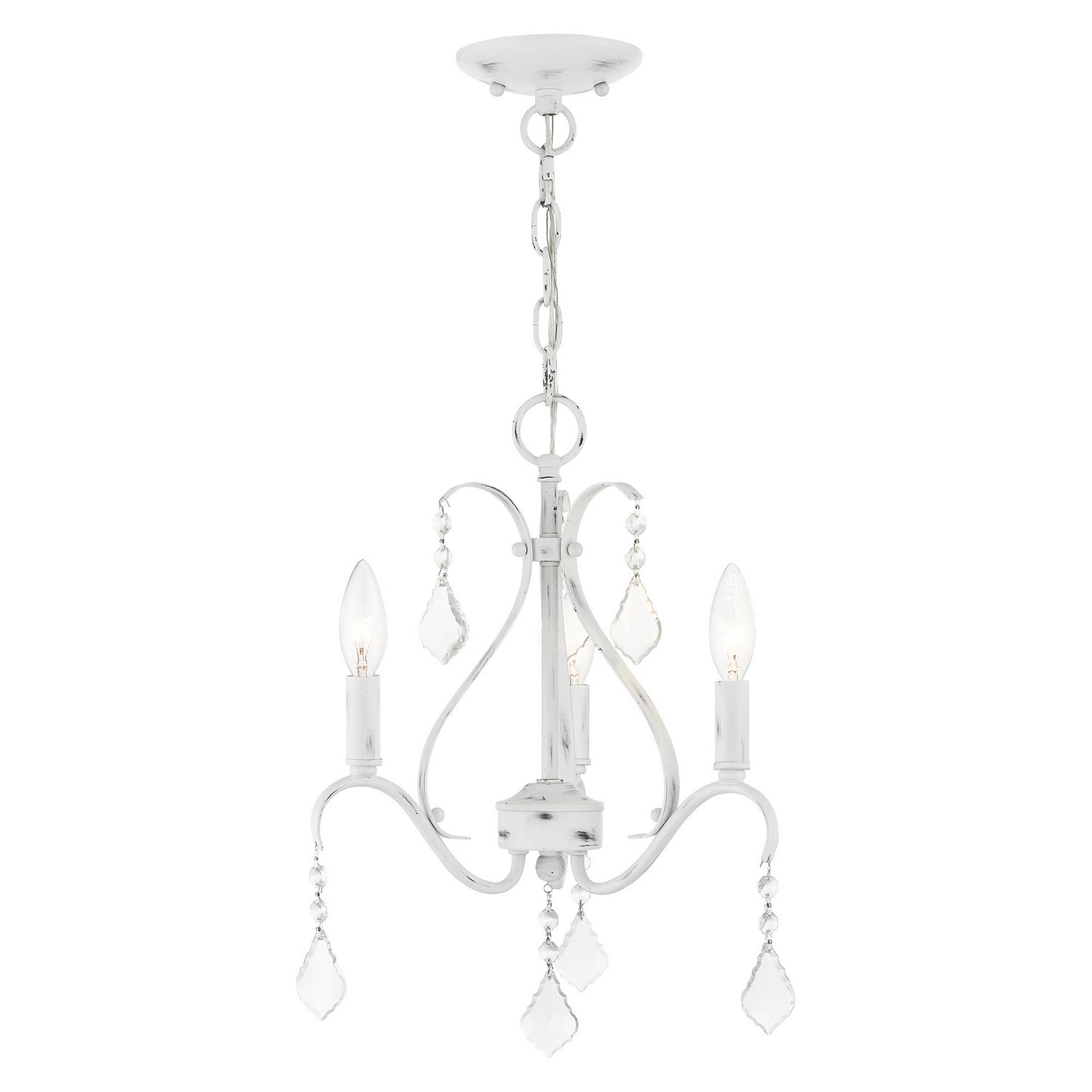 Livex Lighting - 40843-60 - Three Light Chandelier - Caterina - Antique White