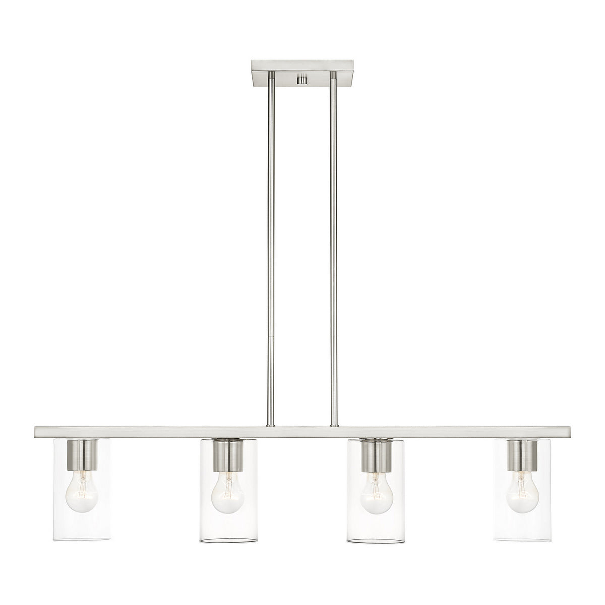 Livex Lighting - 45474-91 - Four Light Chandelier - Zurich - Brushed Nickel