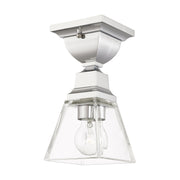 Livex Lighting - 45562-05 - One Light Flush Mount - Mission - Polished Chrome