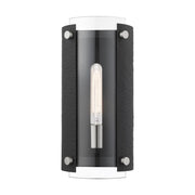 Livex Lighting - 45990-04 - One Light Wall Sconce - Barcelona - Black w/ Brushed Nickels