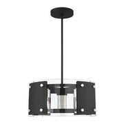 Livex Lighting - 45994-04 - Seven Light Chandelier - Barcelona - Black w/ Brushed Nickels