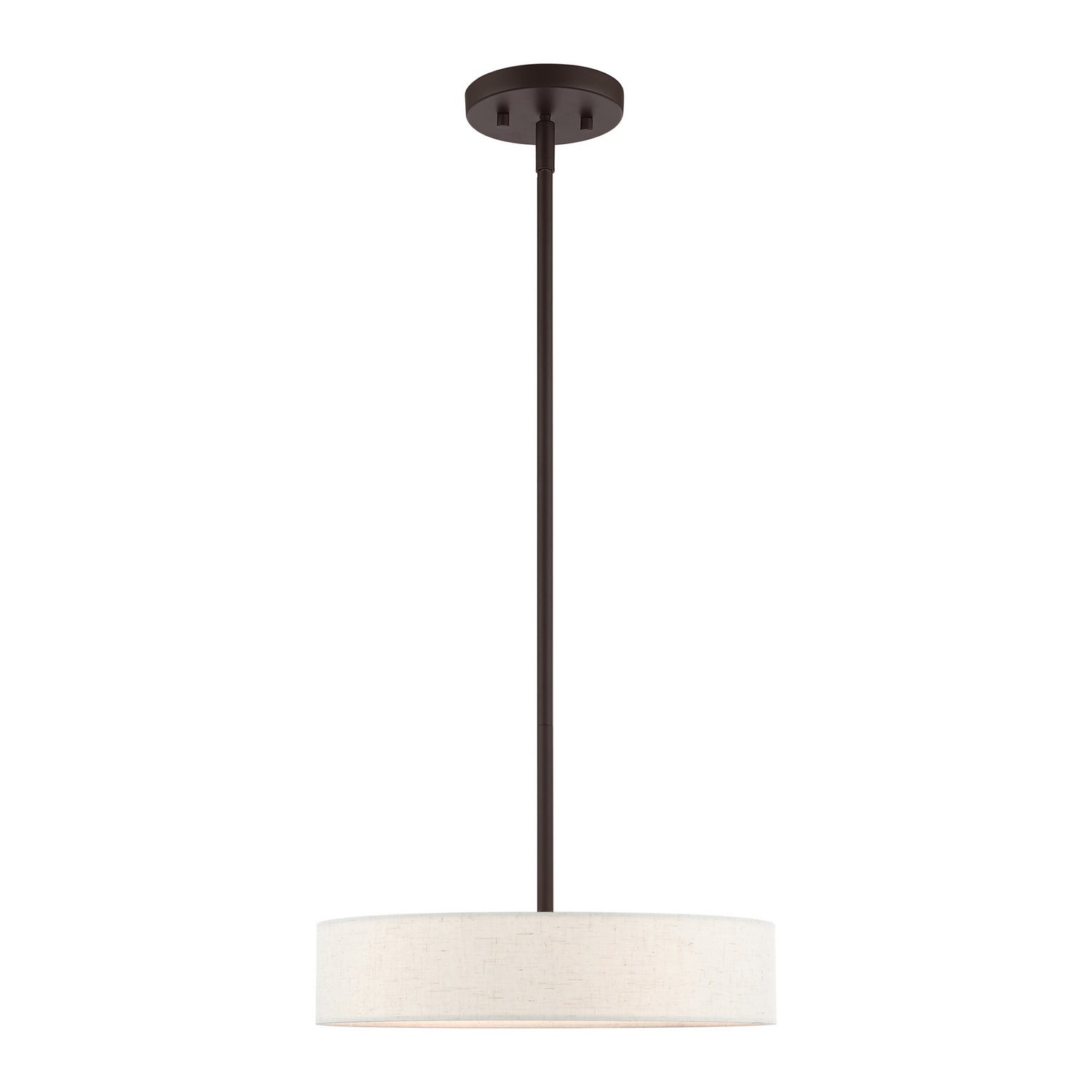 Livex Lighting - 46033-07 - Four Light Pendant - Venlo - Bronze w/ Antique Brasss