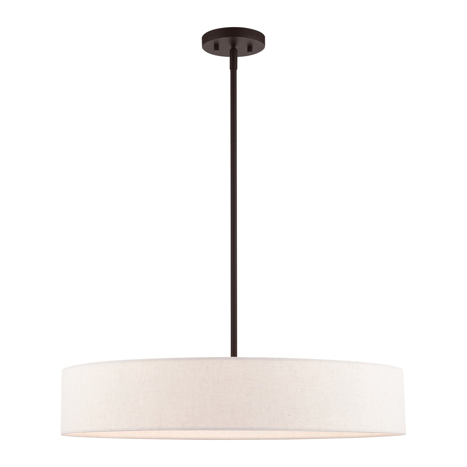 Livex Lighting - 46035-07 - Five Light Pendant - Venlo - Bronze w/ Antique Brasss