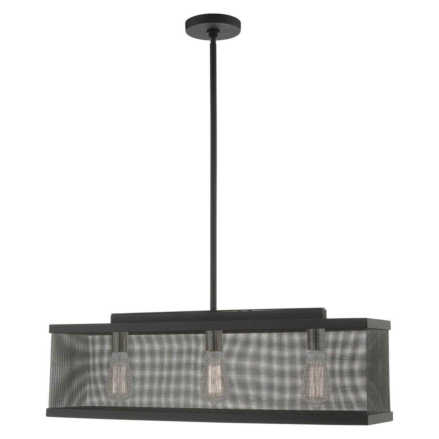 Livex Lighting - 46213-04 - Three Light Chandelier - Industro - Black w/ Brushed Nickels