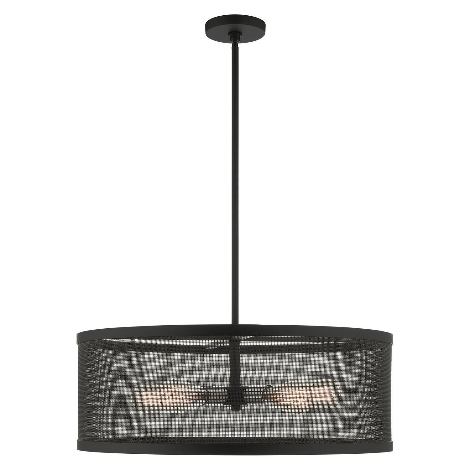 Livex Lighting - 46215-04 - Five Light Chandelier - Industro - Black w/ Brushed Nickels