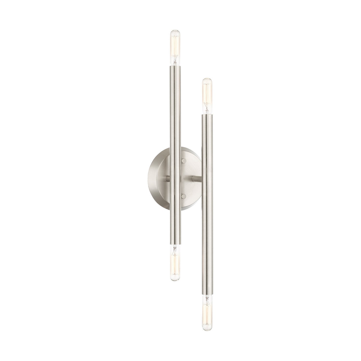 Livex Lighting - 46771-91 - Four Light Wall Sconce - Soho - Brushed Nickel