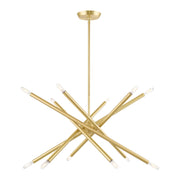 Livex Lighting - 46776-12 - 12 Light Chandelier - Soho - Satin Brass
