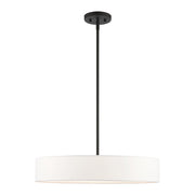 Livex Lighting - 46924-04 - Four Light Pendant - Venlo - Black w/ Brushed Nickels