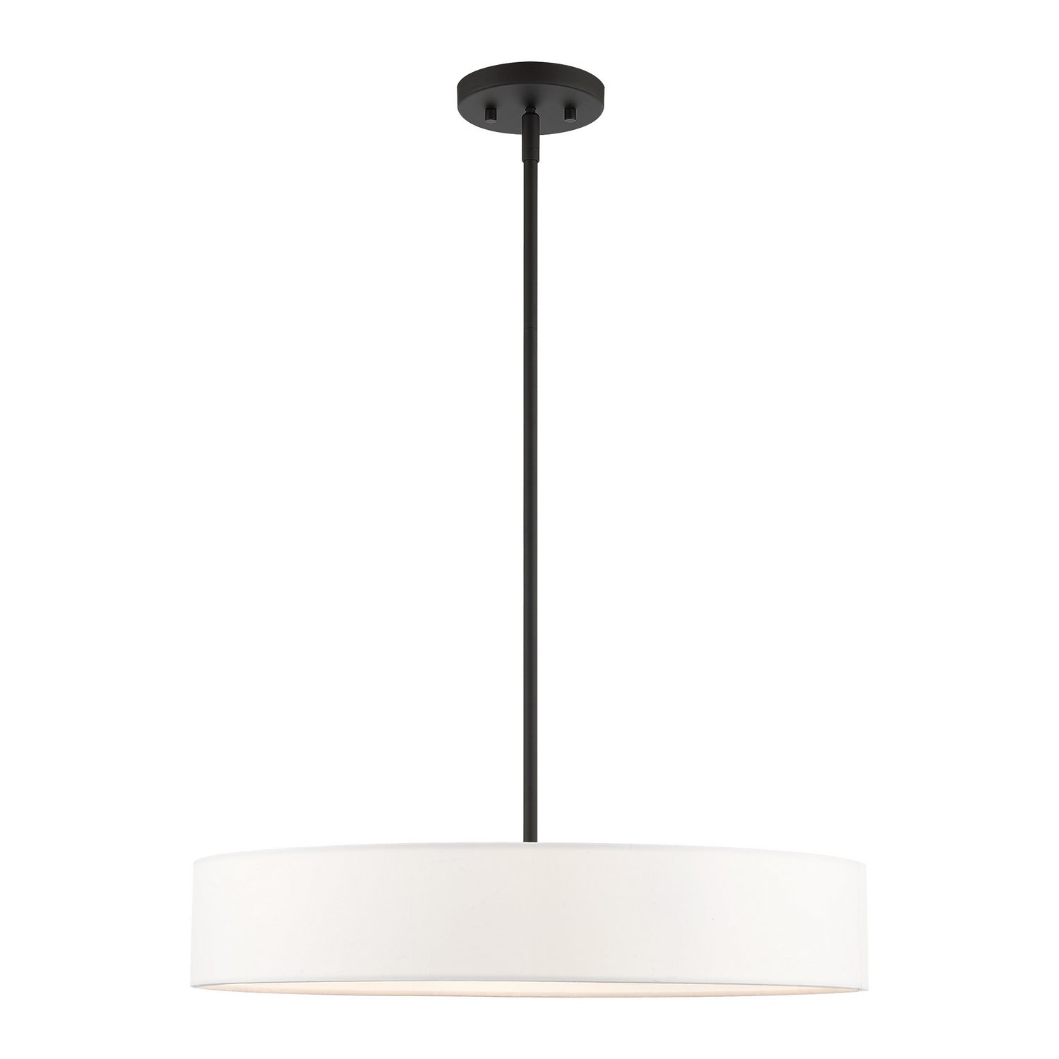 Livex Lighting - 46924-04 - Four Light Pendant - Venlo - Black w/ Brushed Nickels