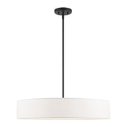 Livex Lighting - 46925-04 - Five Light Pendant - Venlo - Black w/ Brushed Nickels