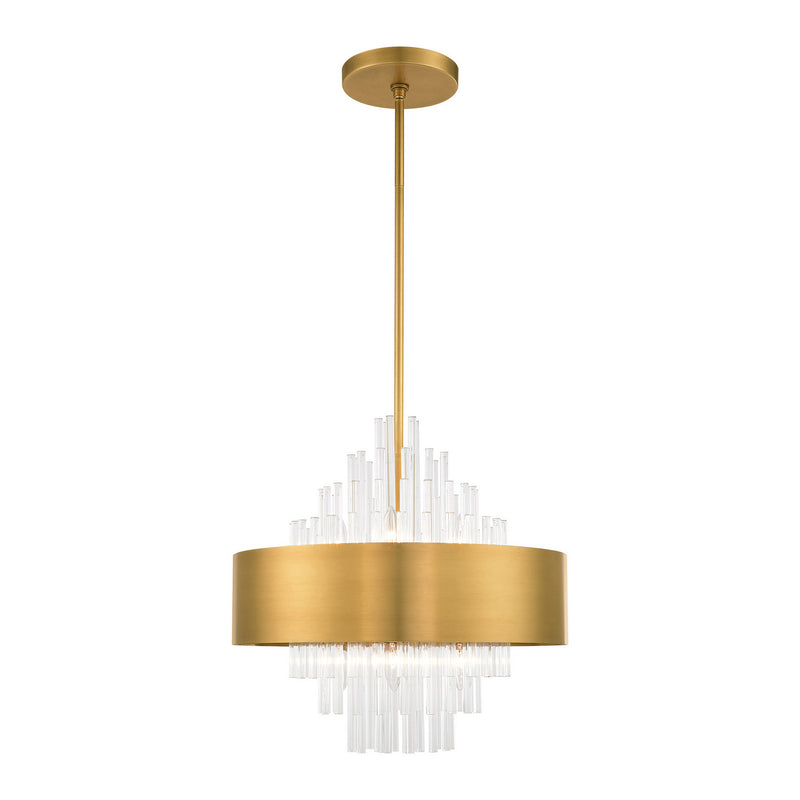 Livex Lighting - 48874-08 - Eight Light Chandelier - Orenburg - Natural Brass