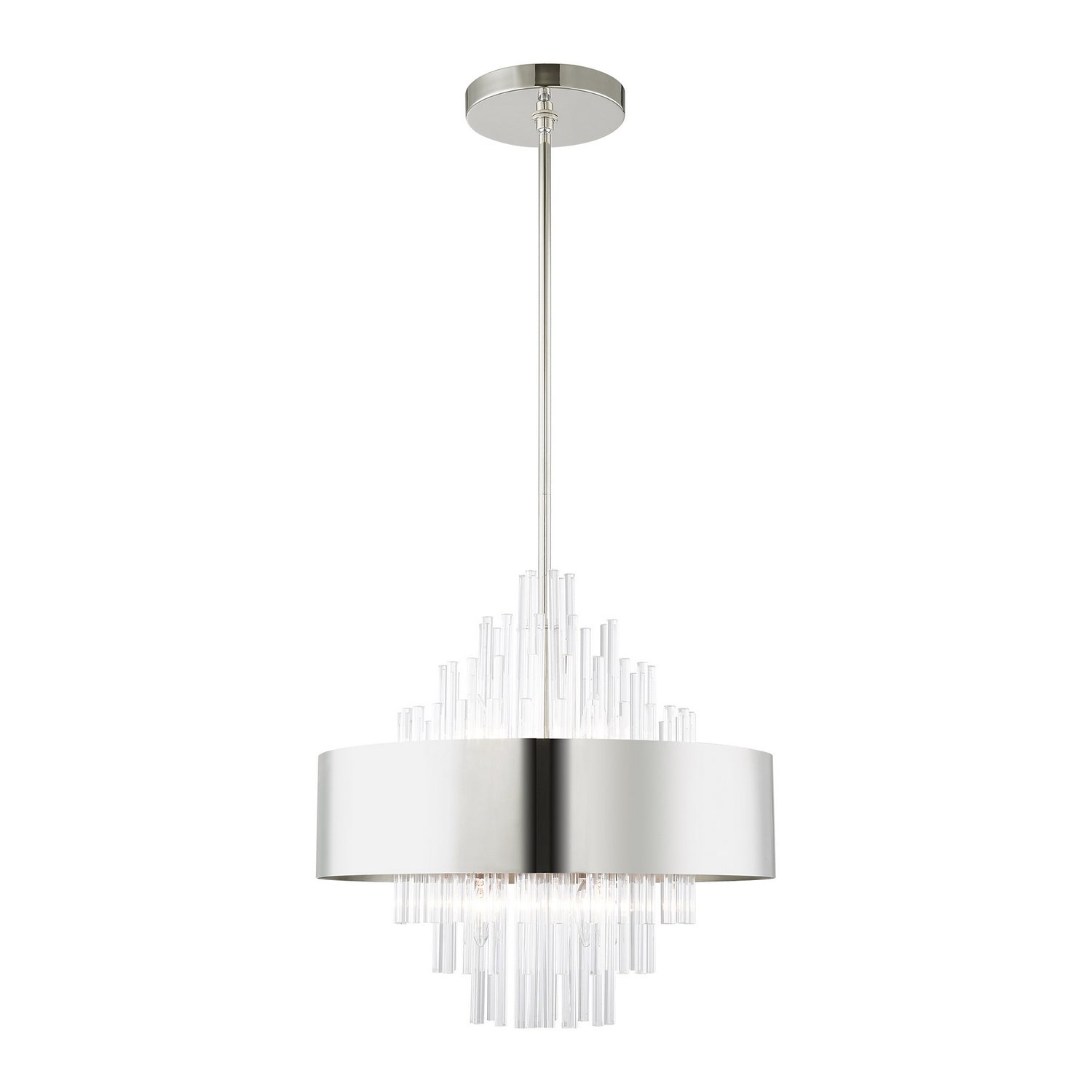 Livex Lighting - 48874-35 - Eight Light Chandelier - Orenburg - Polished Nickel