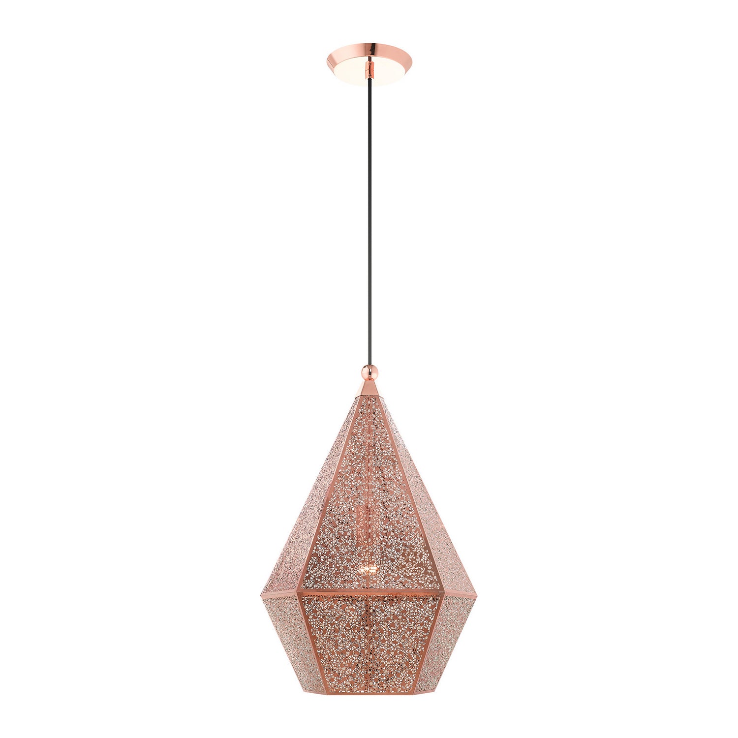 Livex Lighting - 48924-86 - One Light Pendant - Aberdeen - Rose Gold