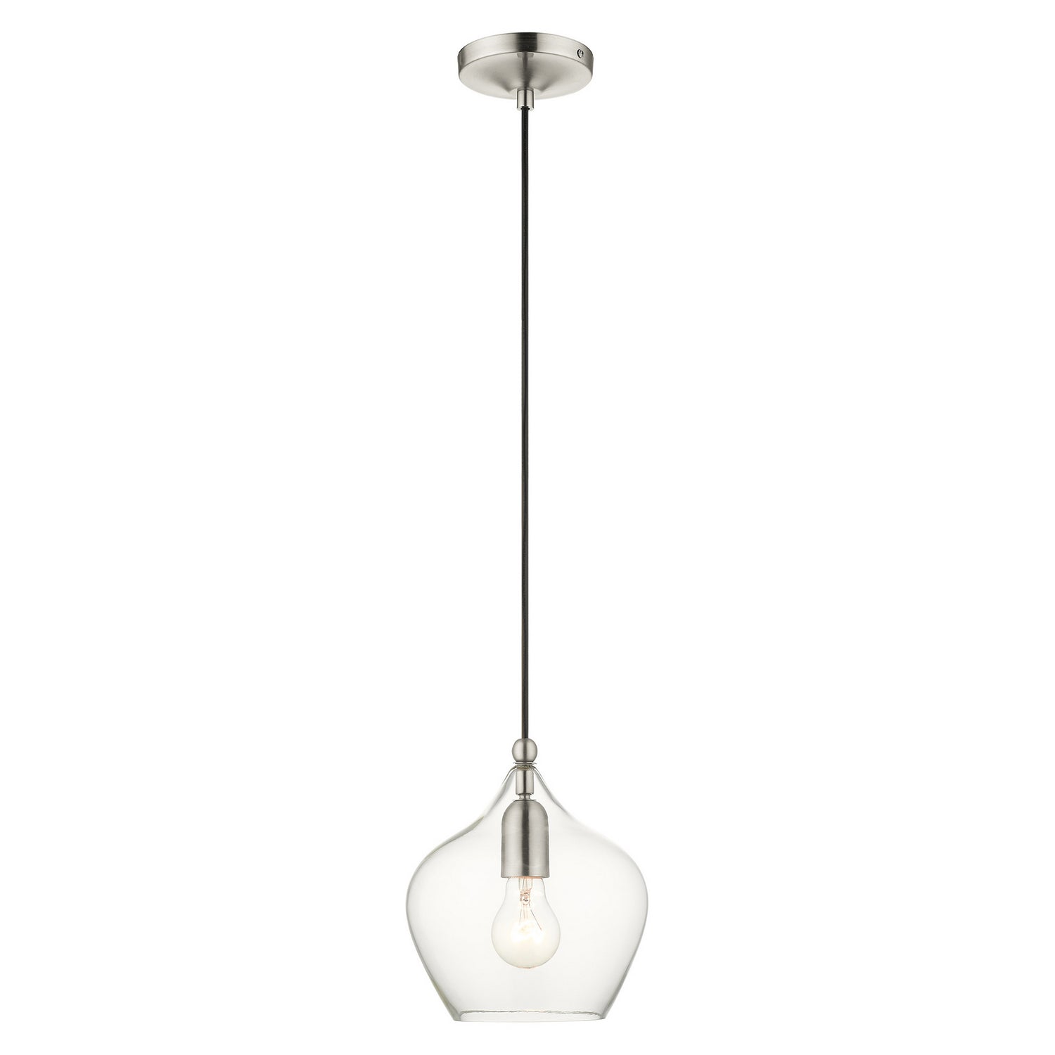 Livex Lighting - 49088-91 - One Light Pendant - Aldrich - Brushed Nickel