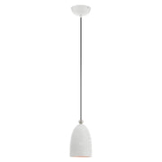 Livex Lighting - 49107-03 - One Light Pendant - Arlington - White w/ Brushed Nickels