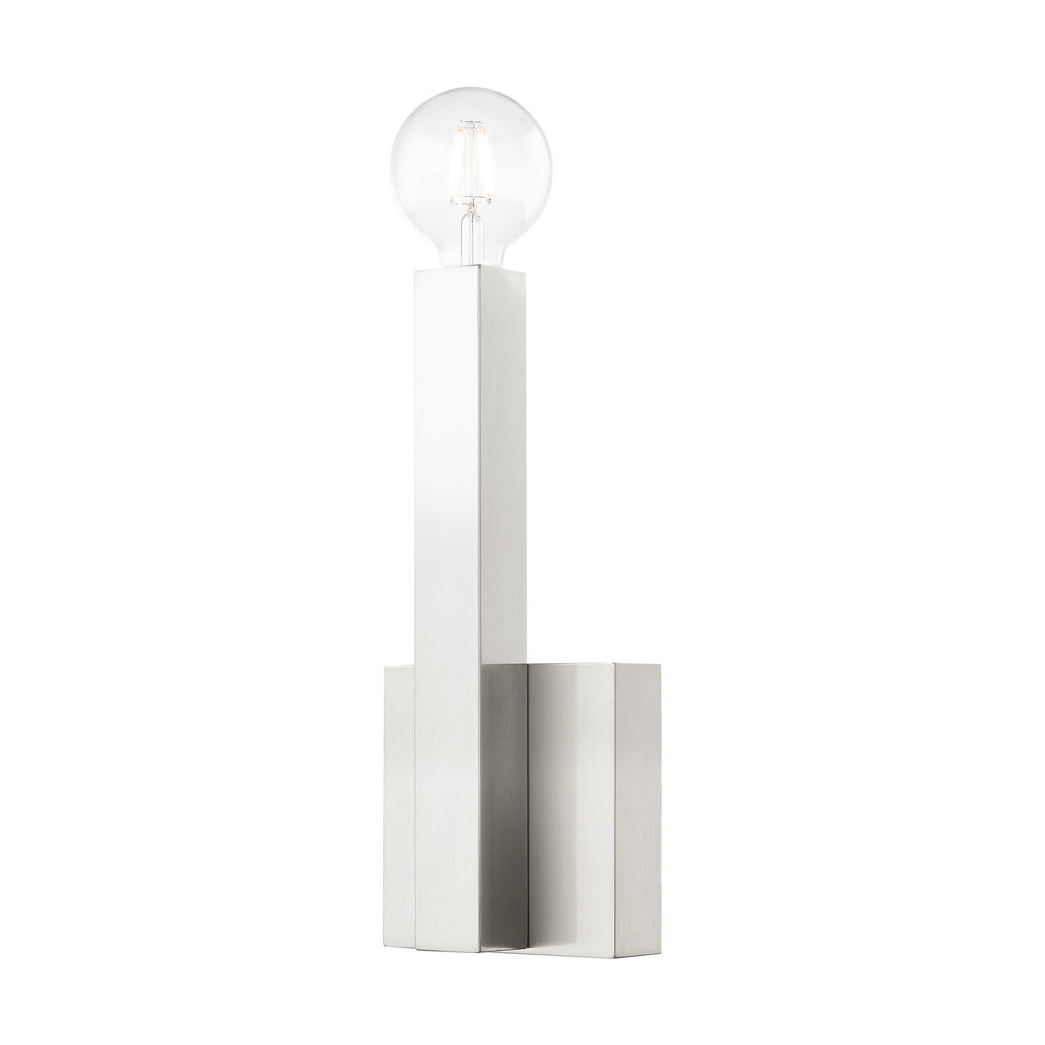 Livex Lighting - 49211-91 - One Light Wall Sconce - Solna - Brushed Nickel